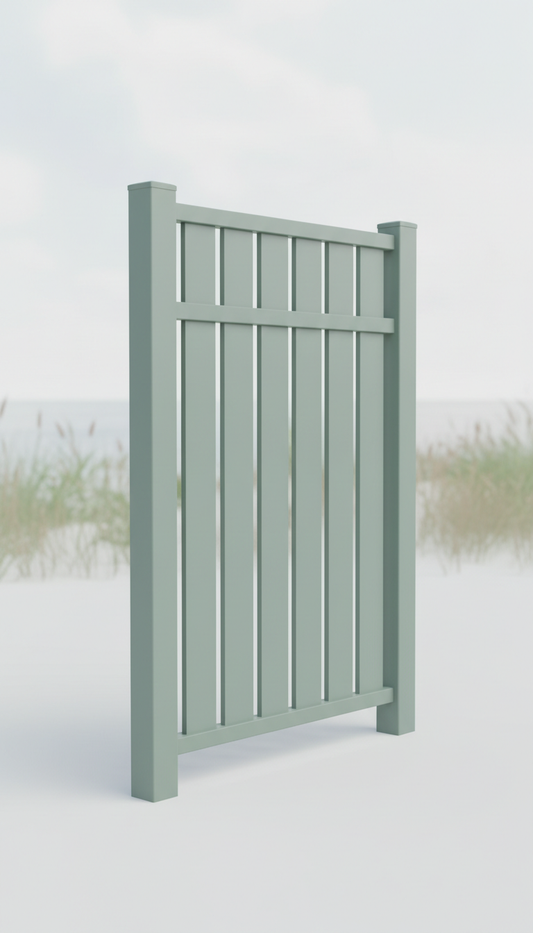 Powder-Coated Steel Privacy Fence Panel