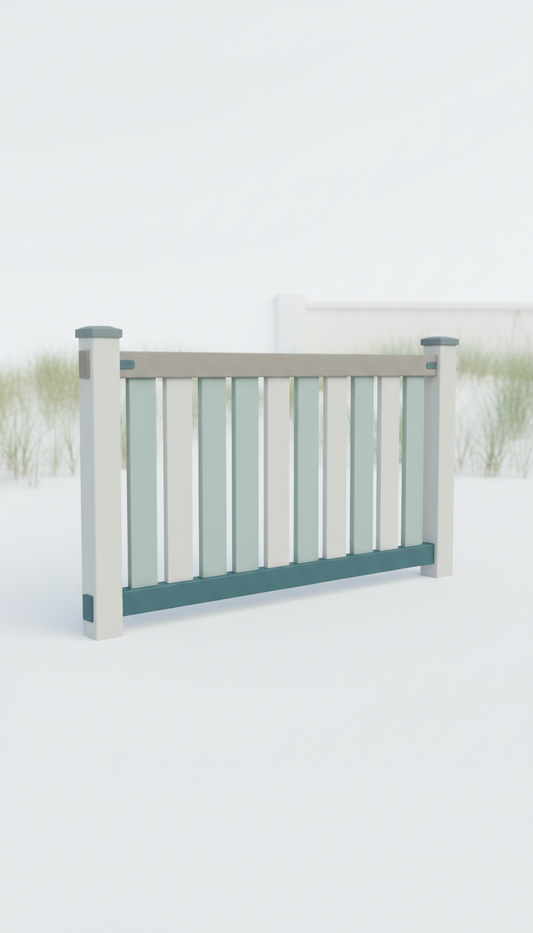 Modular Coastal Picket Fence Section